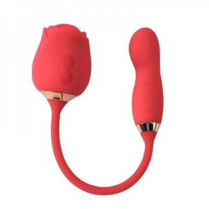 VIBRADOR PONTO G E CLITÓRIS PULSAÇÃO ROSA 4 FLOWERY PRO